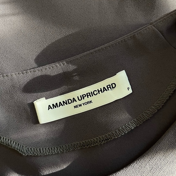 AMANDA UPRICHARD | Genesee Cold Shoulder Pearl Sleeve Blouse in Gray | Size P/XS - Picture 5 of 9